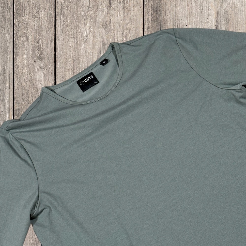 CUTS T-Shirt Mens LS XL Seafoam Sage Green Boxy Oversized‎ Pyca Pro